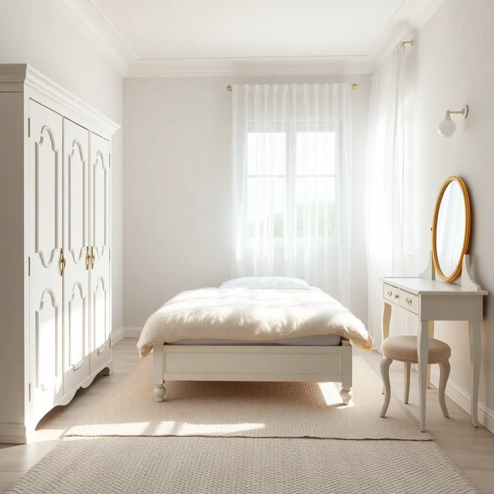 Biały pokój dla dziewczynki