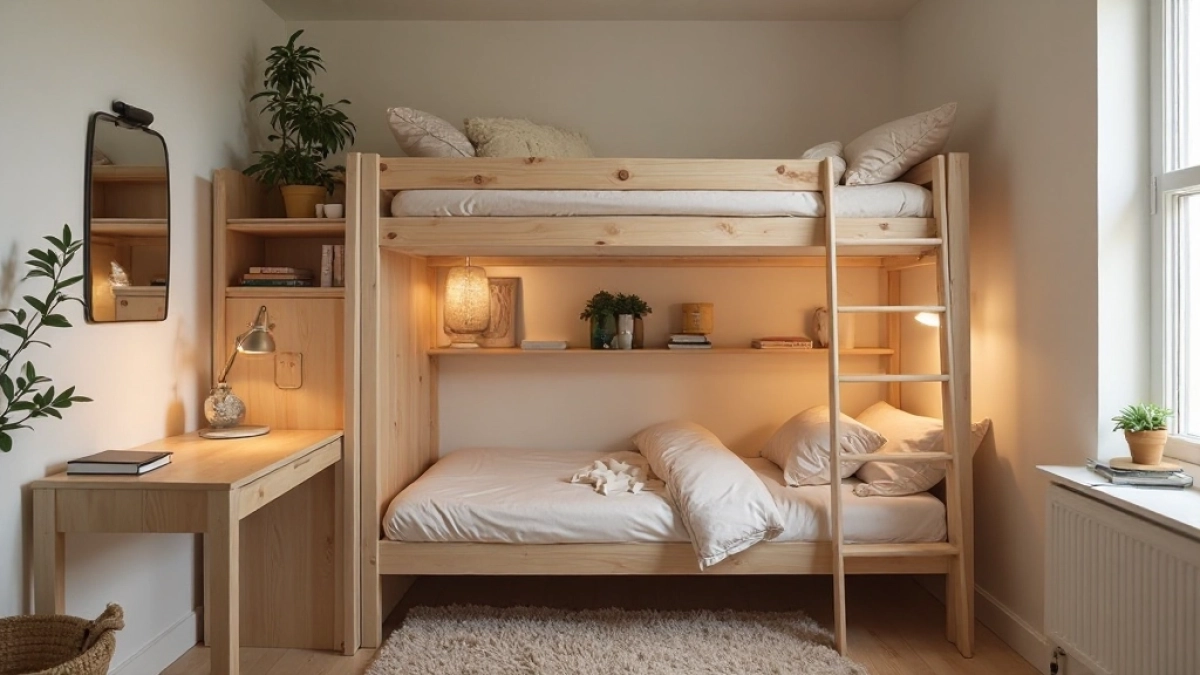 biurko pod łóżkiem