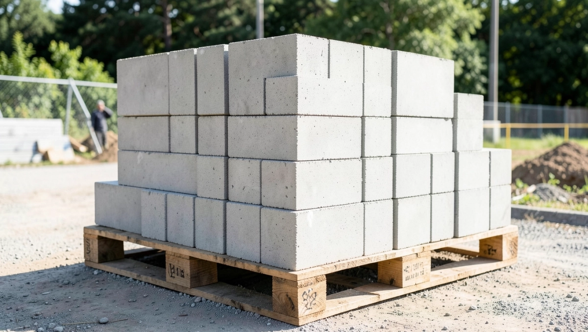 bloczki betonowe fundamentowe ile na palecie