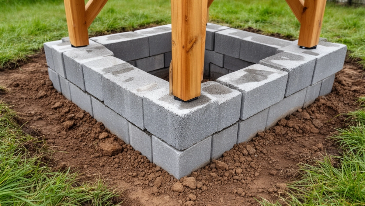 Bloczki betonowe pod altanę