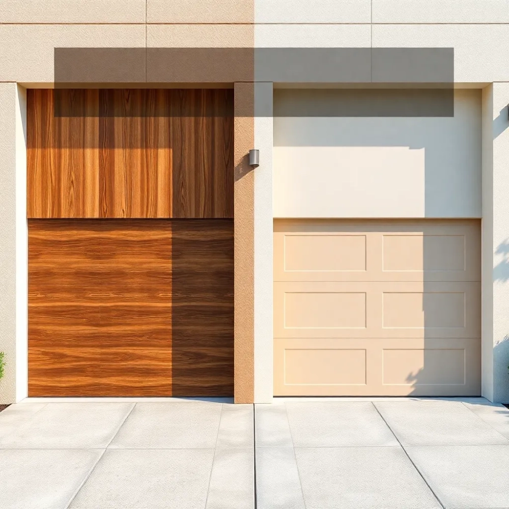 Brama garażowa okleina czy malowana