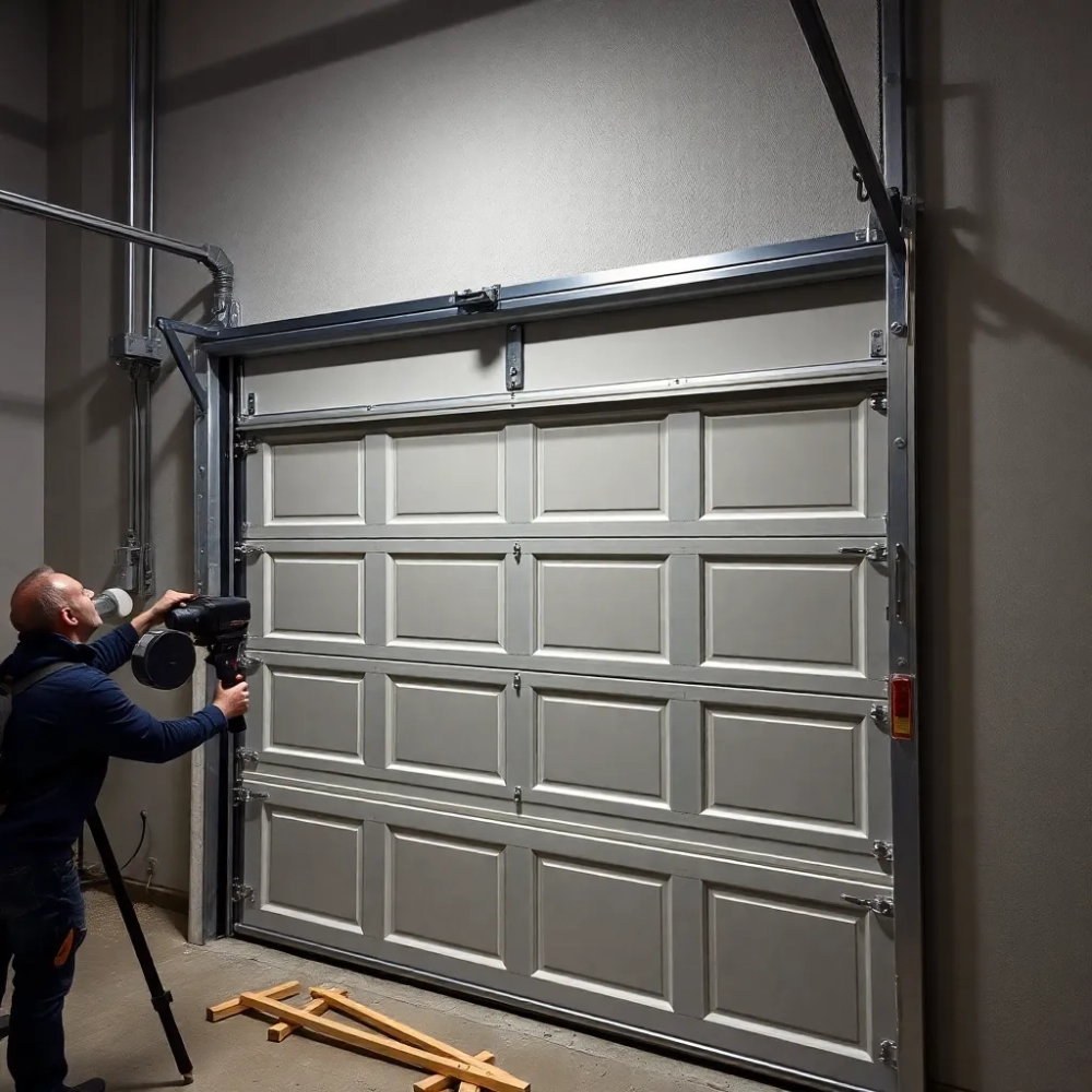 Brama garażowa segmentowa UniPro Wiśniowski montaż