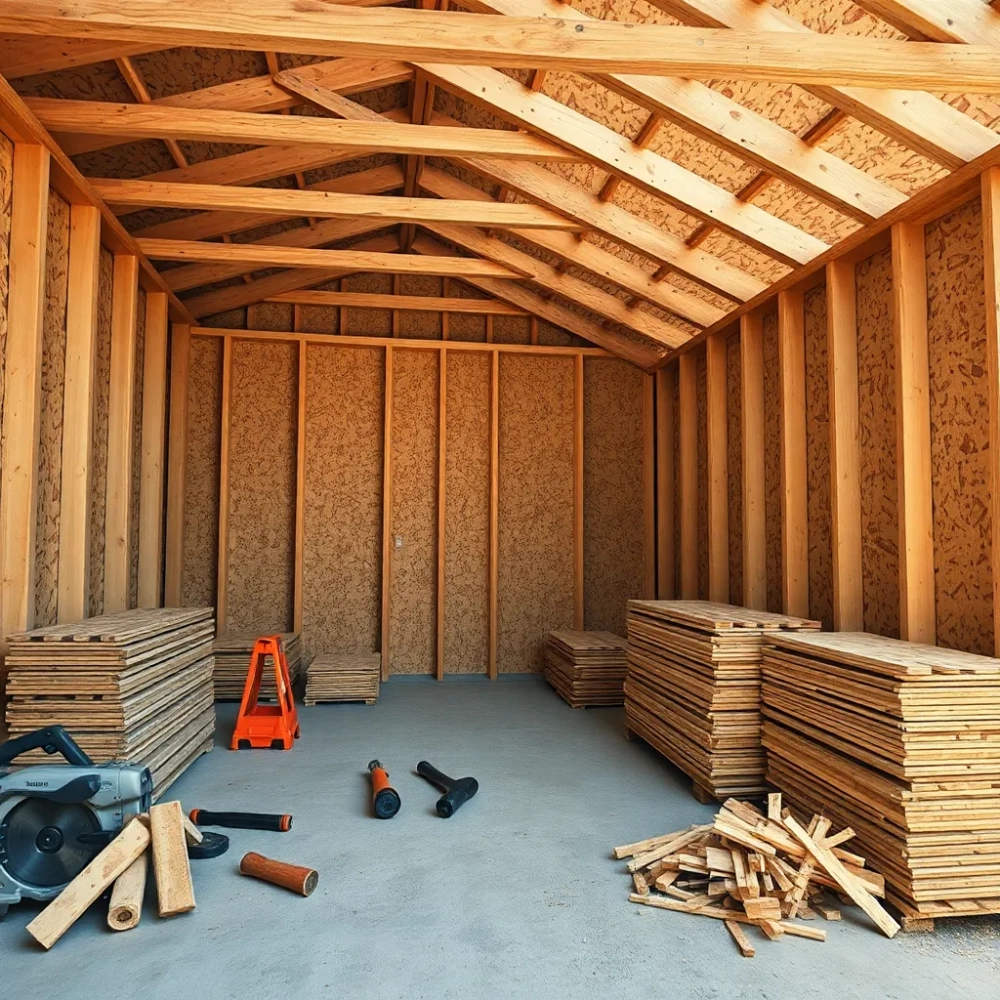 Budową garażu z płyt OSB