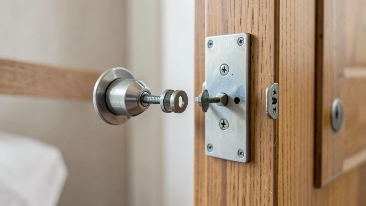 budowa zamka do drzwi pokojowych