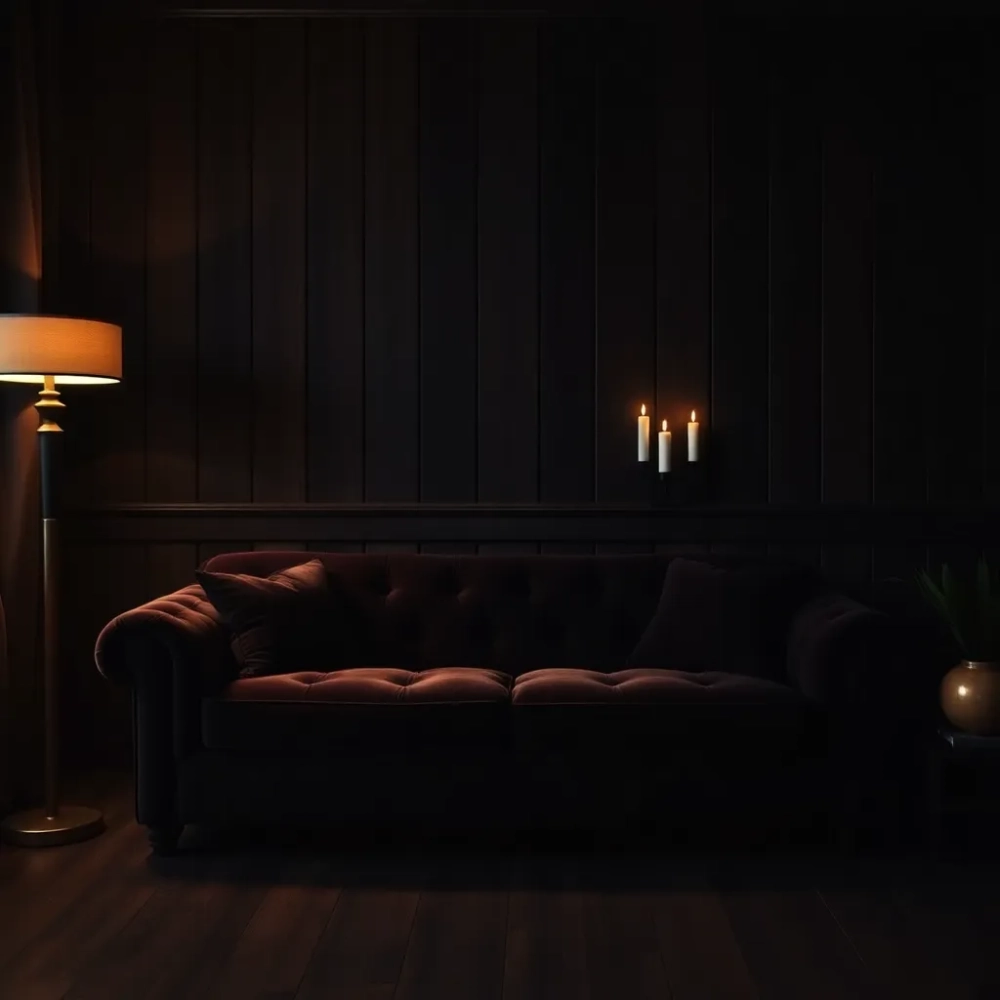 Ciemny salon inspiracje