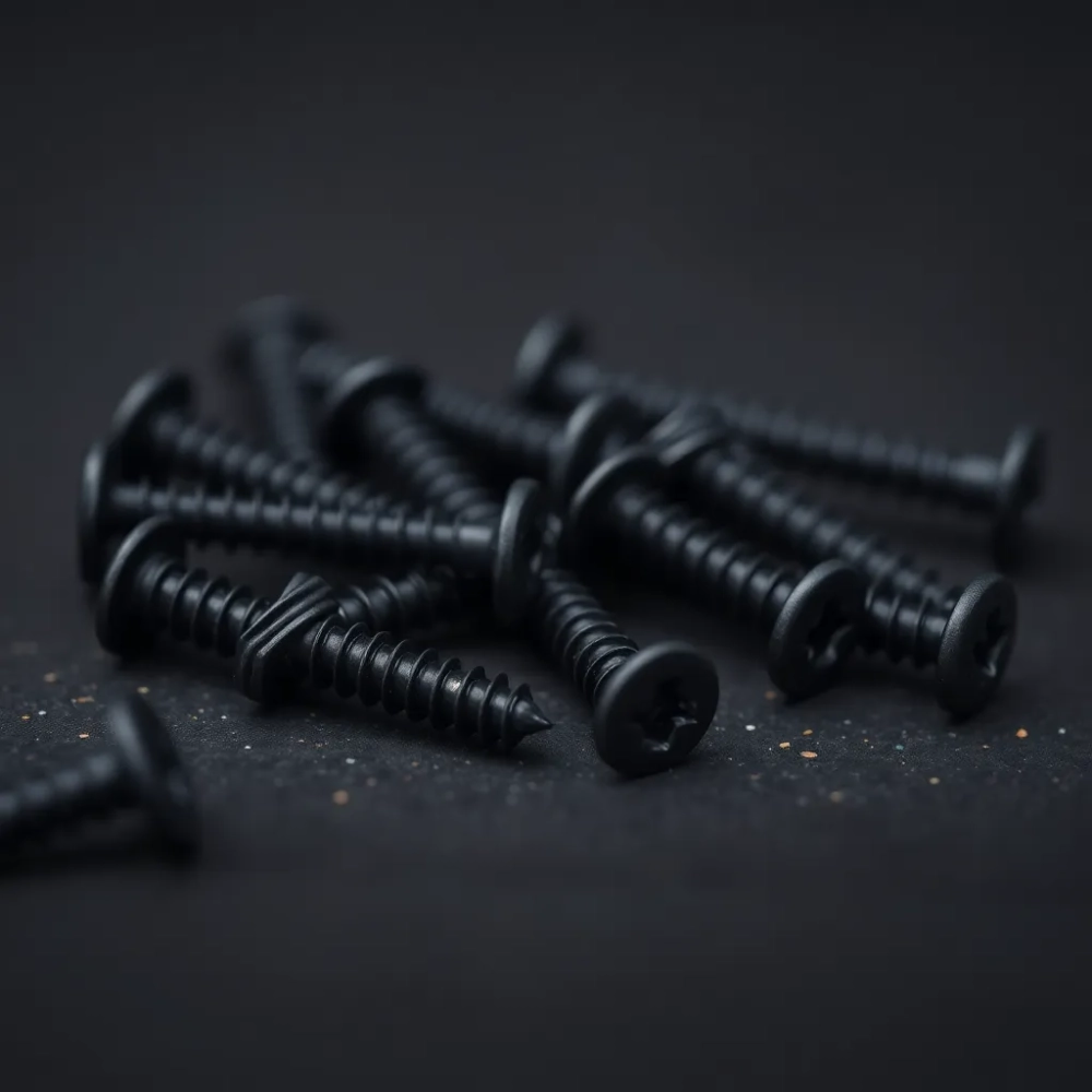 Czarne wkręty do płyt OSB