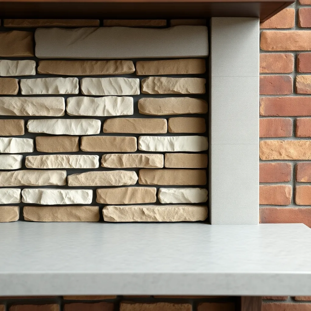 Czym obłożyć kominek w salonie