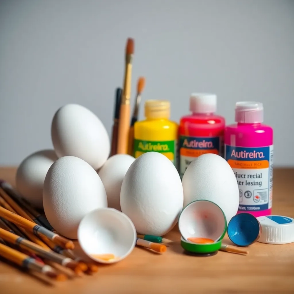 Czym pomalować styropianowe jajka