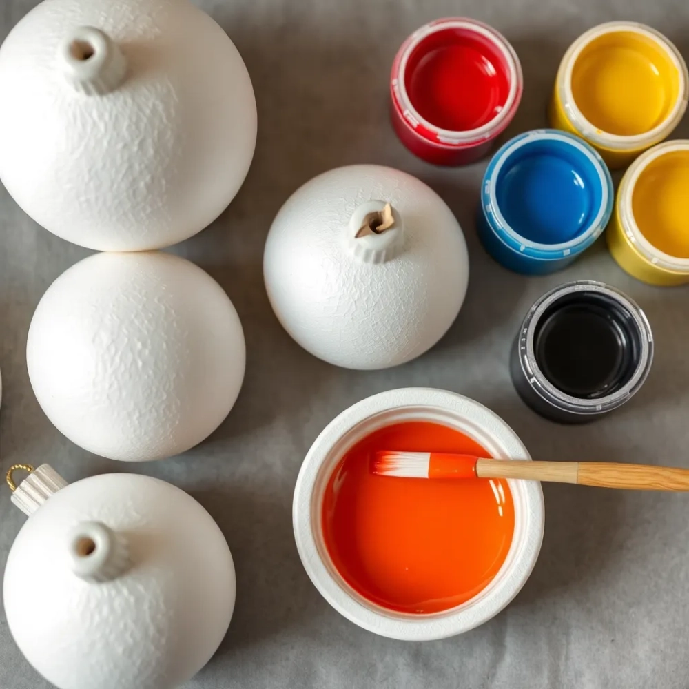 Czym pomalować styropianowe ozdoby