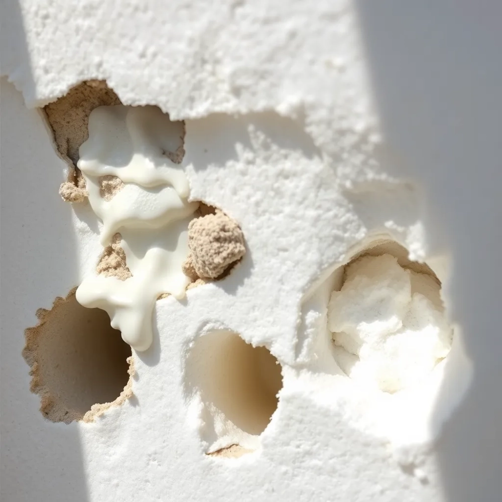 Czym wypełnić dziury w styropianie