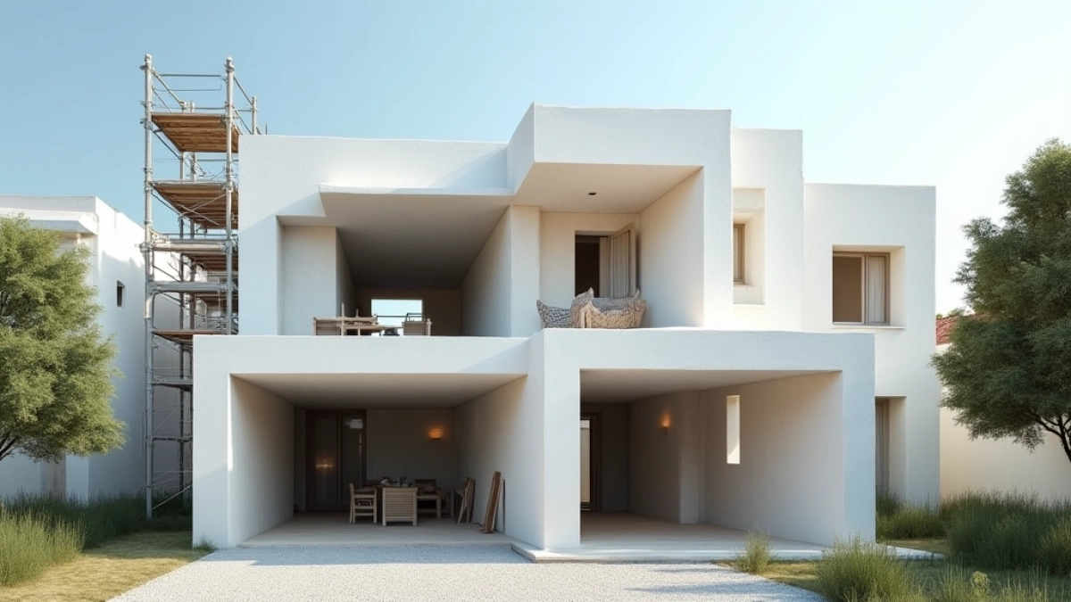 dom z bloczków styropianowych