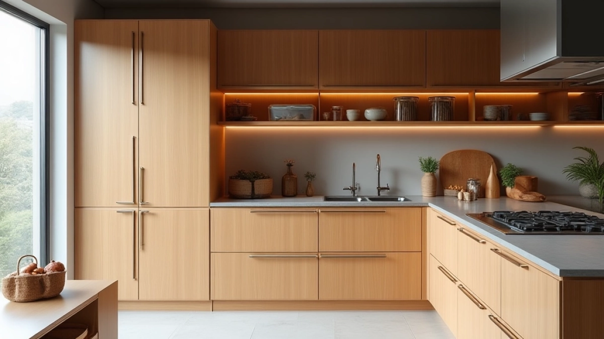 drzwi do spiżarni w zabudowie kuchennej