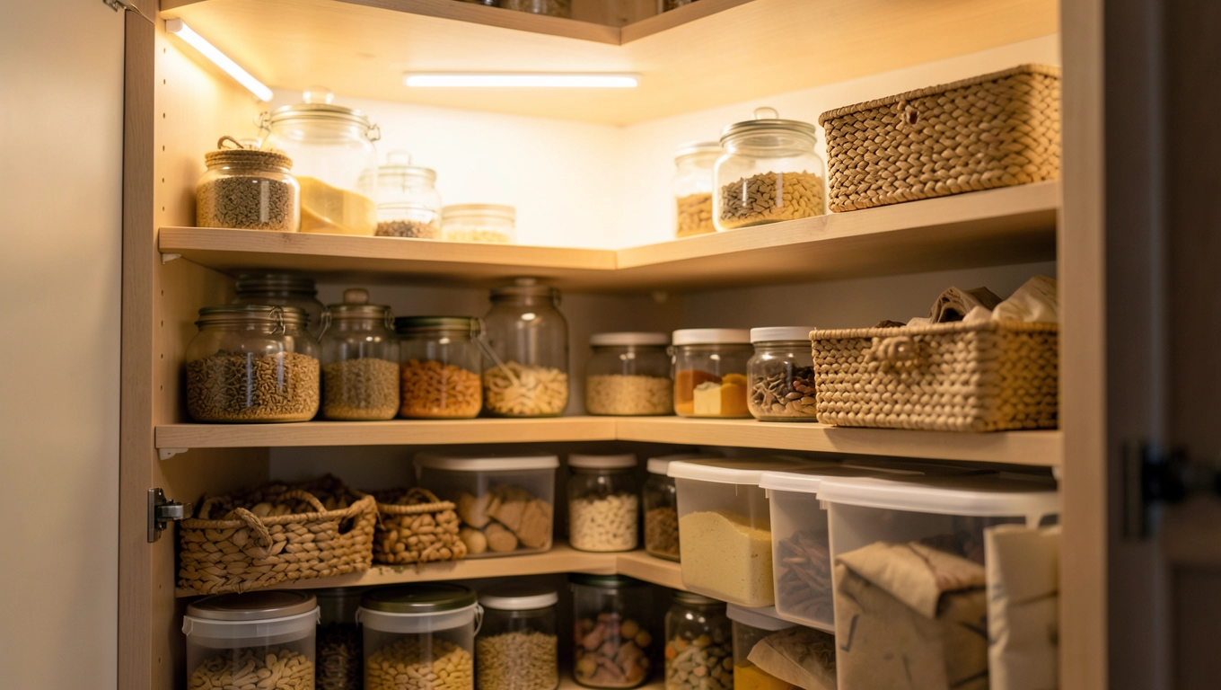 Energooszczędne oświetlenie spiżarni wybór LED i oszczędność