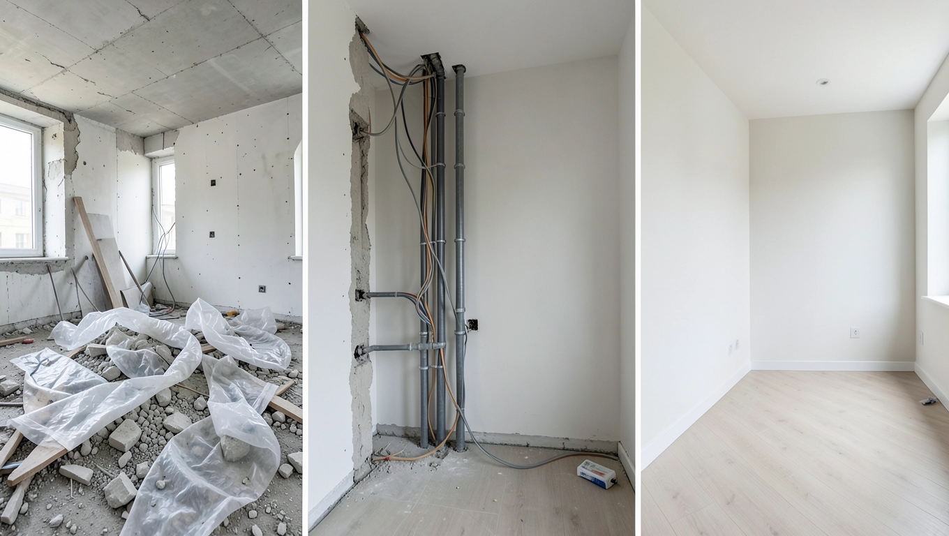 etapy wykończeń wnętrz ochota pod klucz