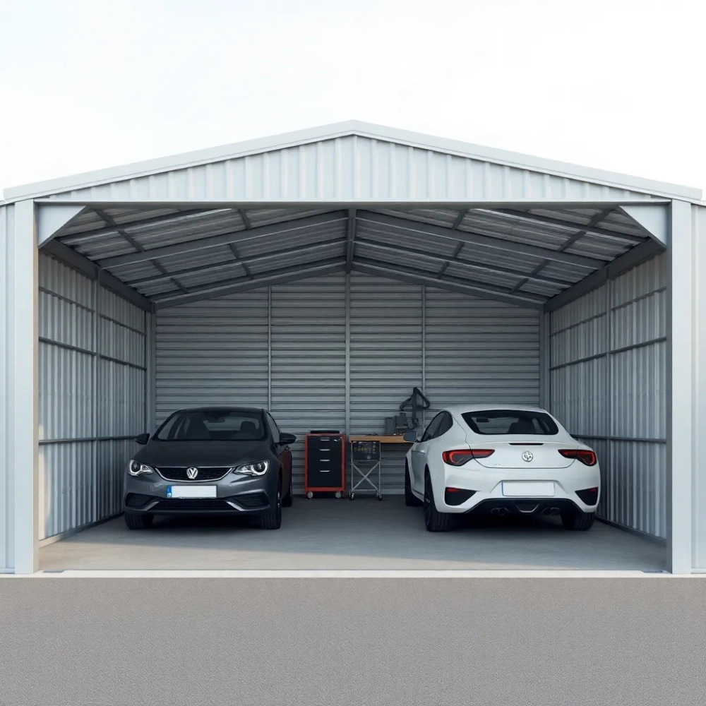 Garaż blaszany dwustanowiskowy wymiary