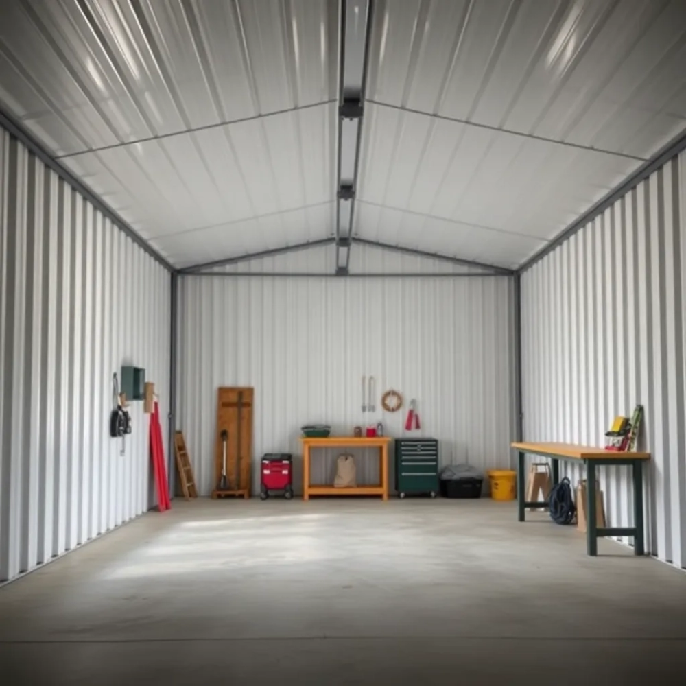 Garaż z płyty warstwowej 12x7