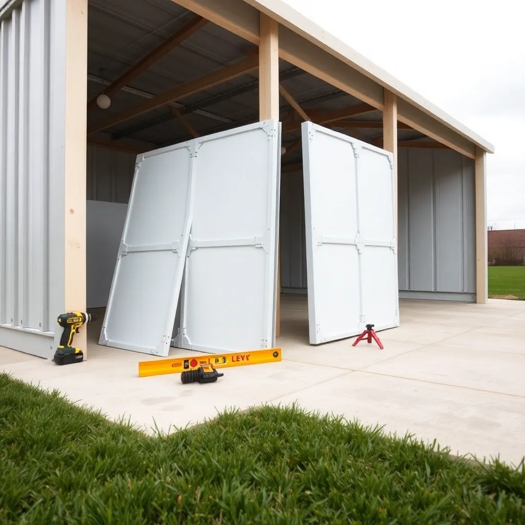 Garaż z płyty warstwowej do samodzielnego montażu