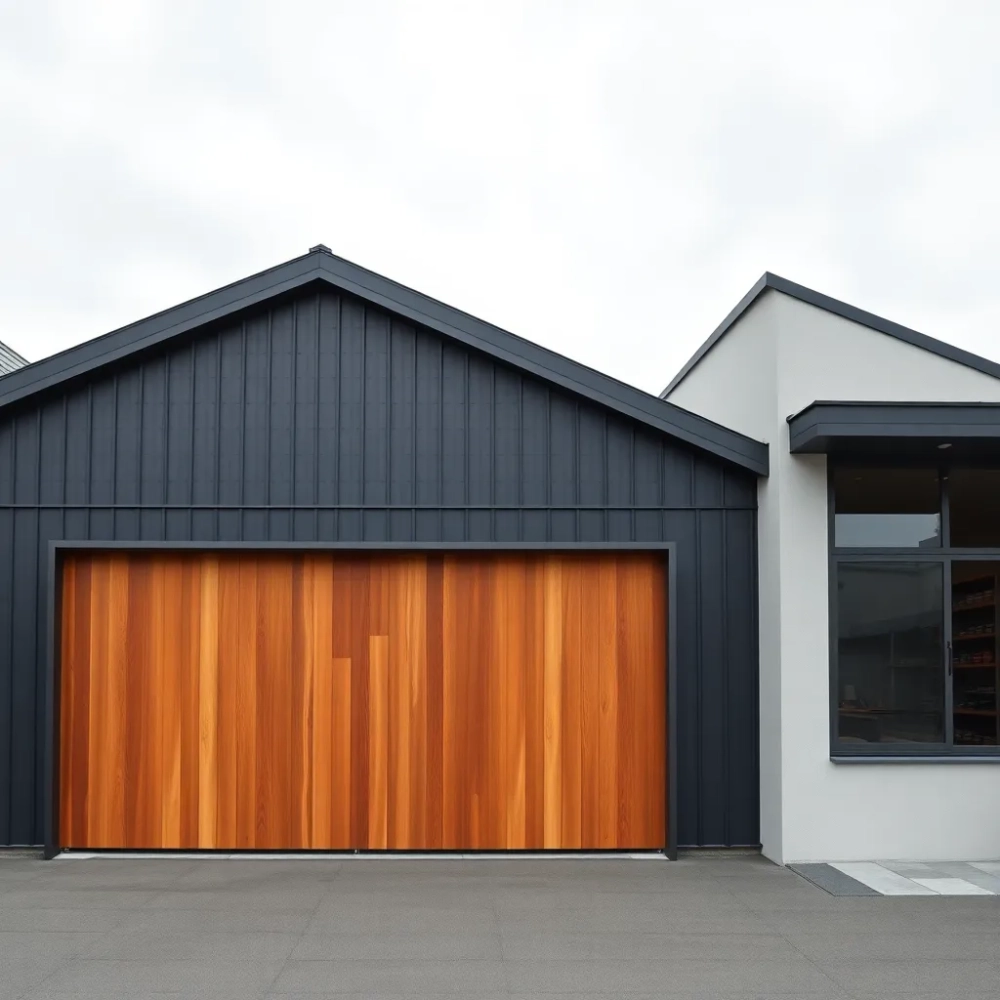 Garaż z wiatą projekt