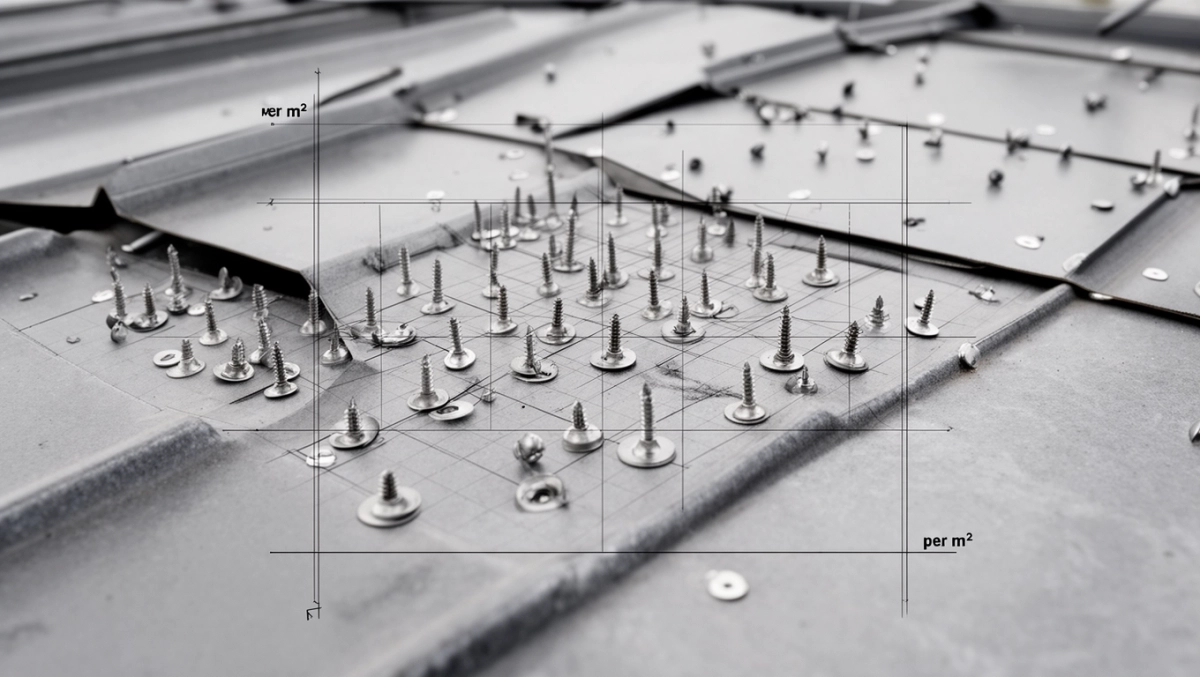 ile blachowkrętów na m2