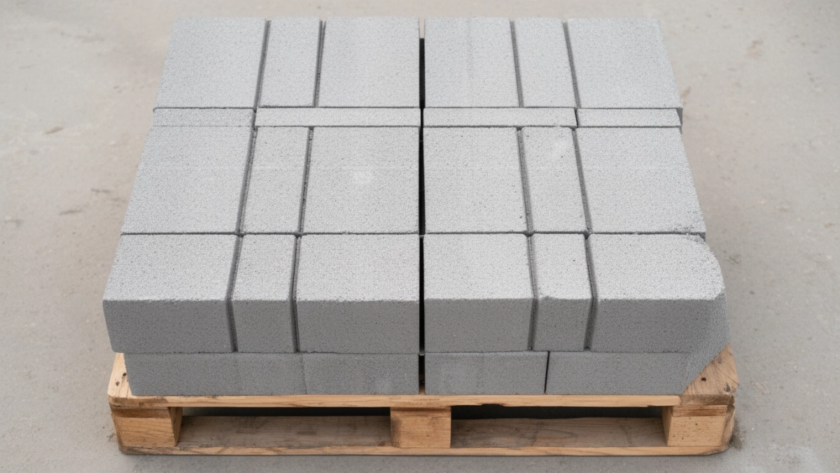 ile jest bloczków betonowych na palecie
