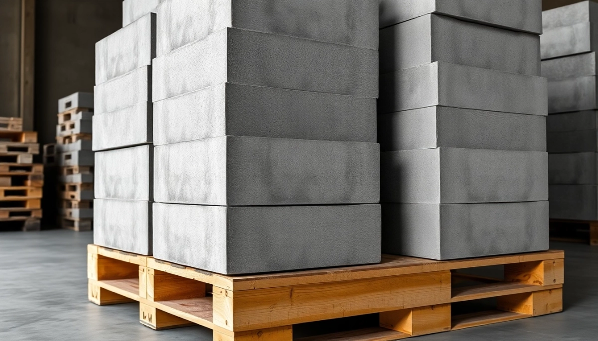 Ile waży paleta bloczków betonowych