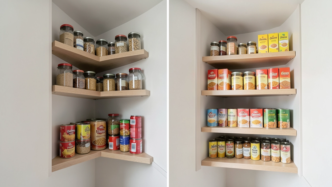 Jak dobrać regał narożny do spiżarni