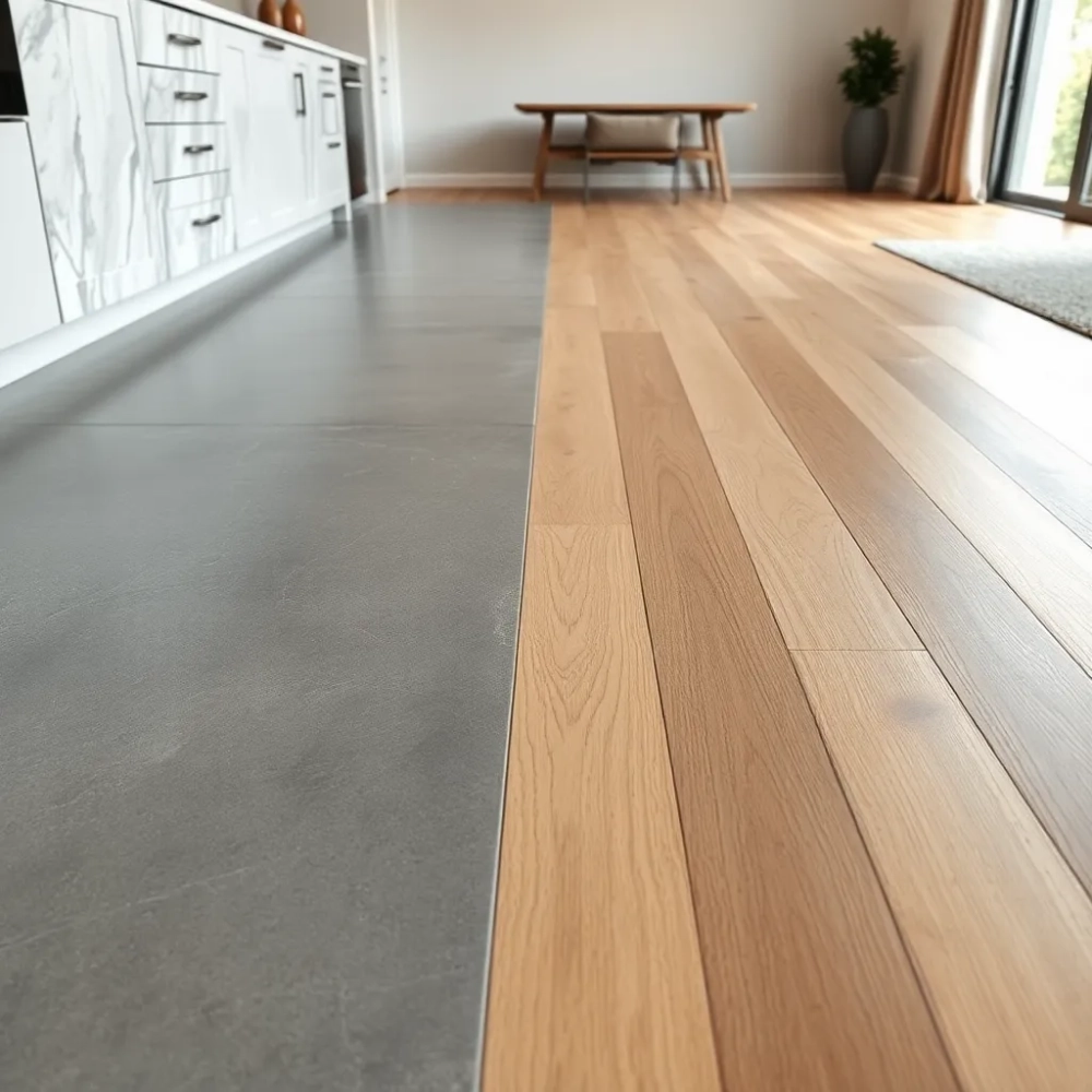 Jak oddzielić kuchnię od salonu podłoga