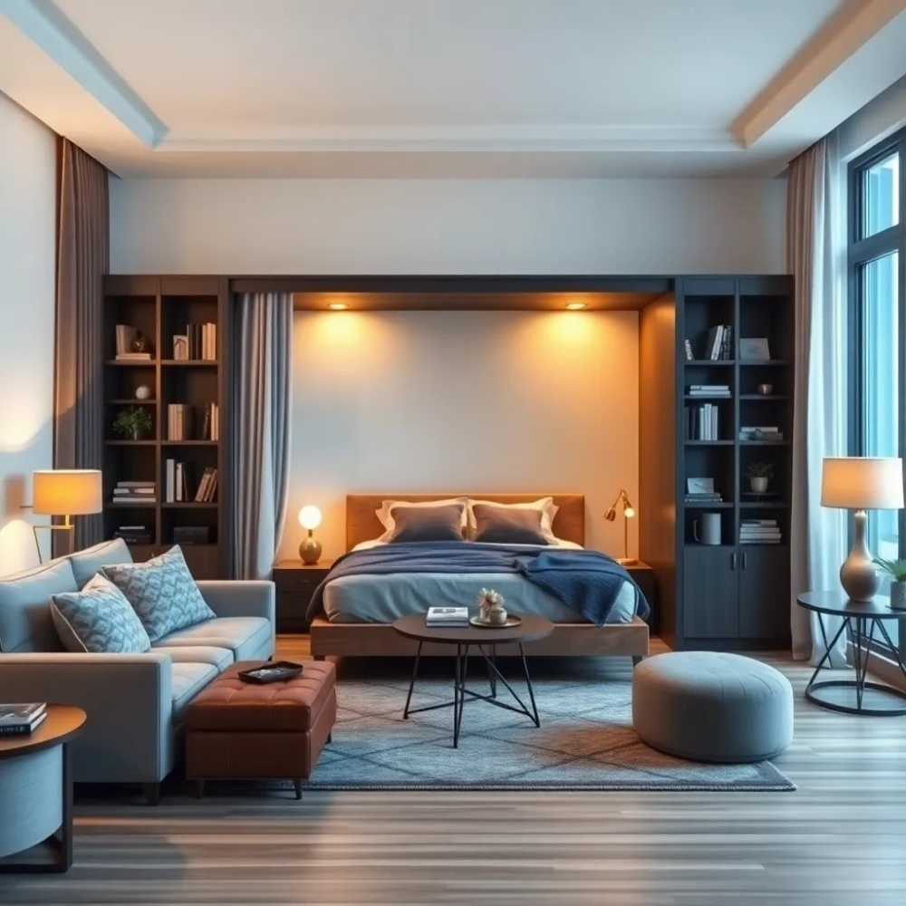 Jak oddzielić łóżko w salonie