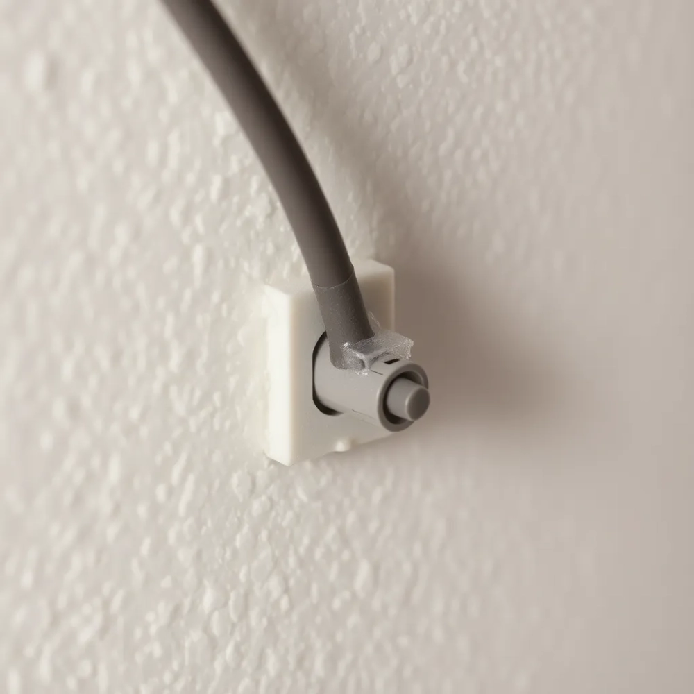 Jak przymocować kabel do styropianu