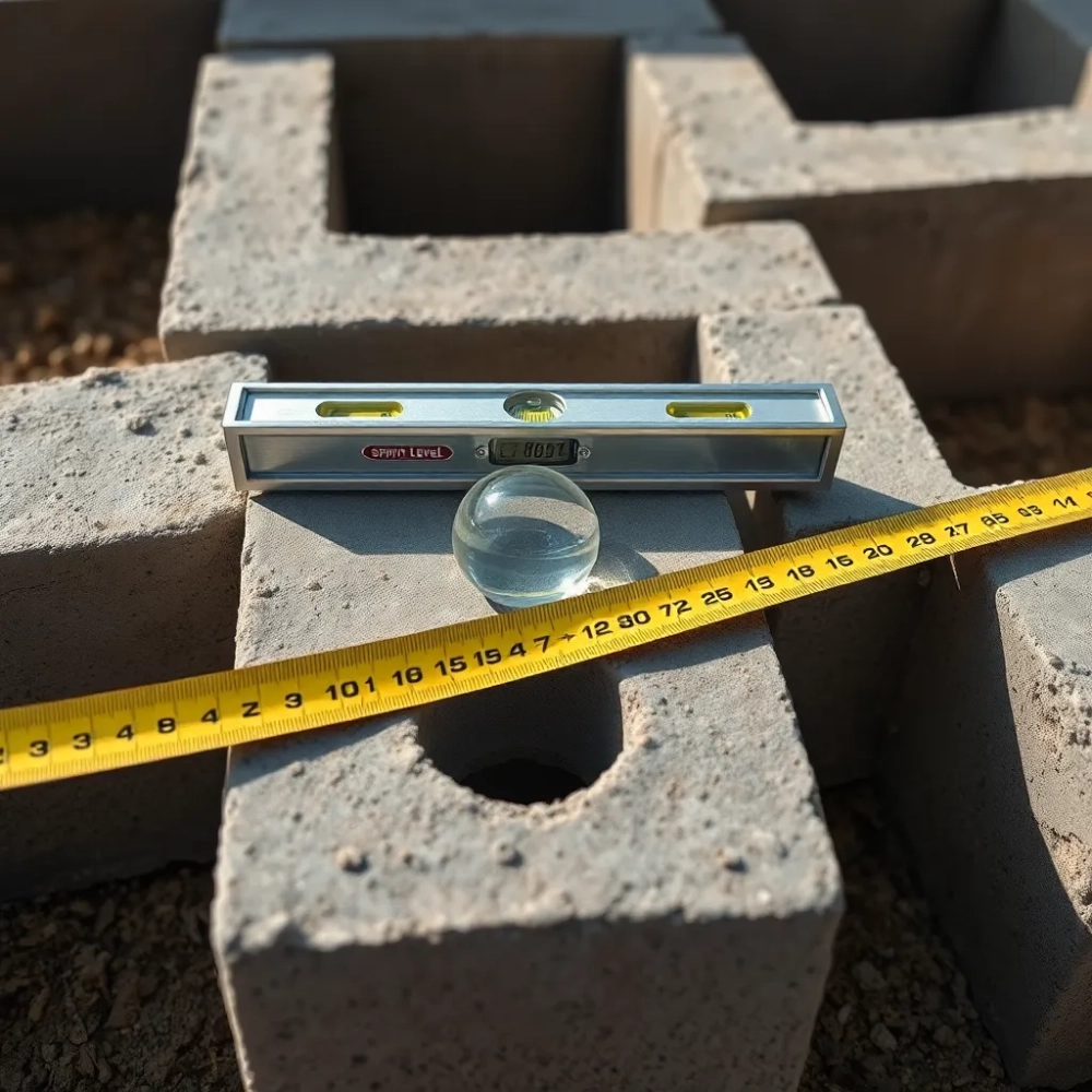 Jak wypoziomować bloczki pod domek