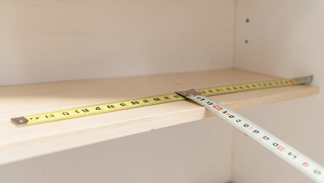 Jak zmierzyć głębokość półek w spiżarni krok po kroku