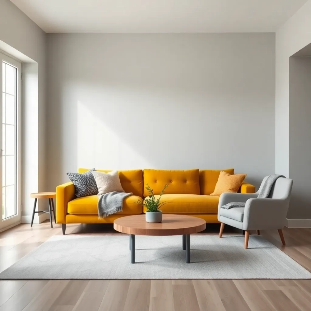 Jaki kolor pasuje do szarego w salonie