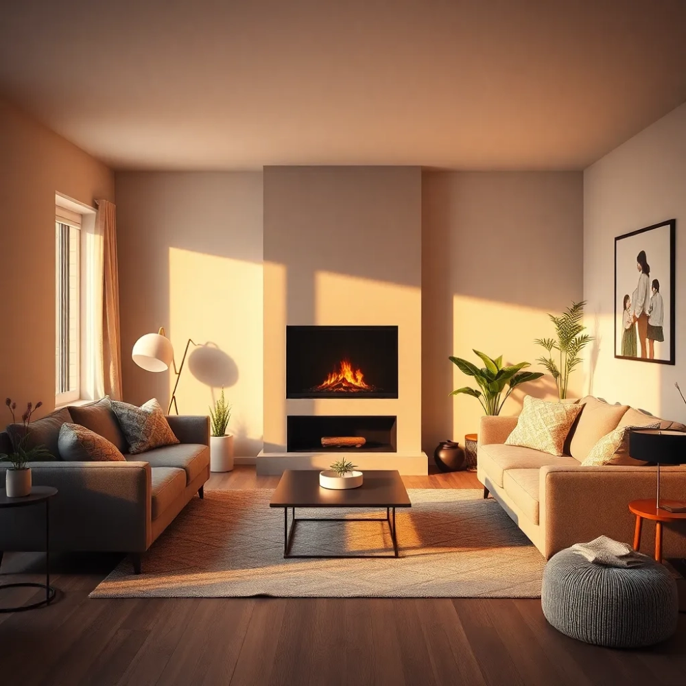 Jaki kominek do salonu 50m2