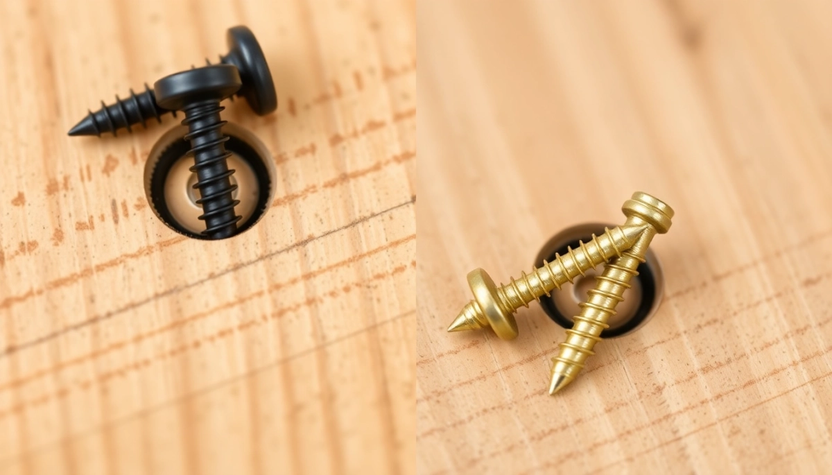 Jakie wkręty do drewna czarne czy złote