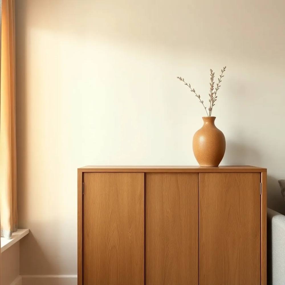 Kolor ścian do mebli dębowych w salonie