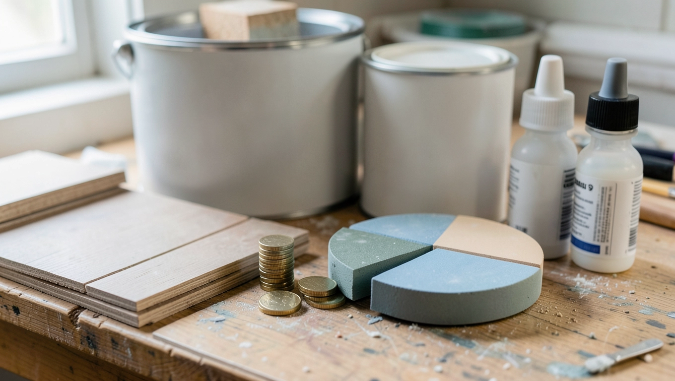 Koszty materiałów w kalkulatorze wykończenia