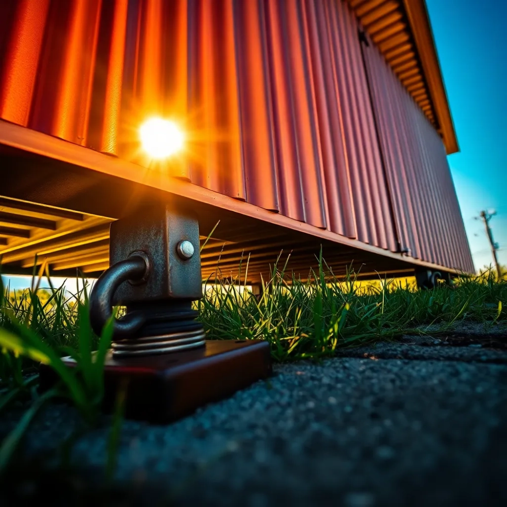 Kotwienie garażu blaszanego do ziemi