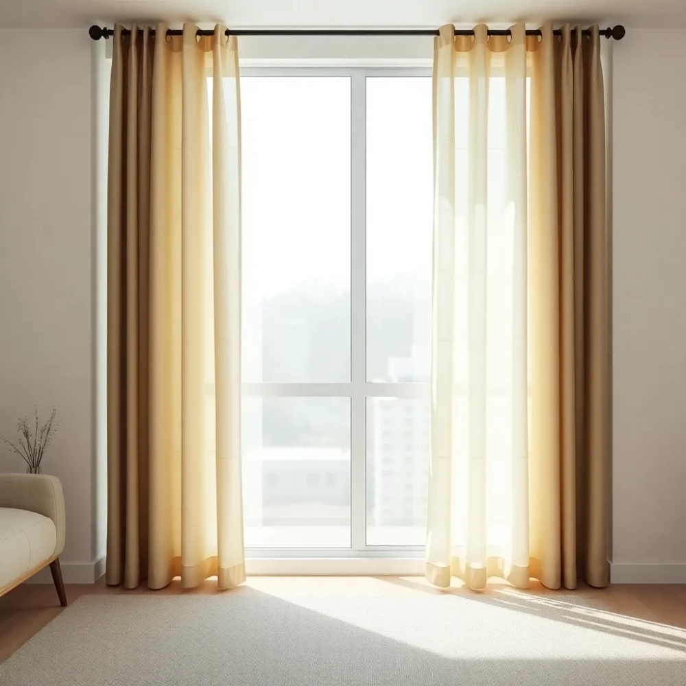 Krótkie firanki do salonu nowoczesne