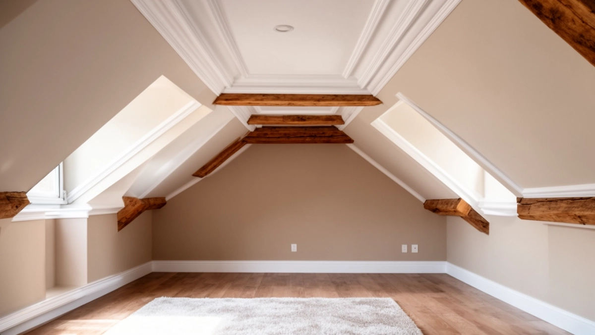 Listwy przysufitowe na poddaszu