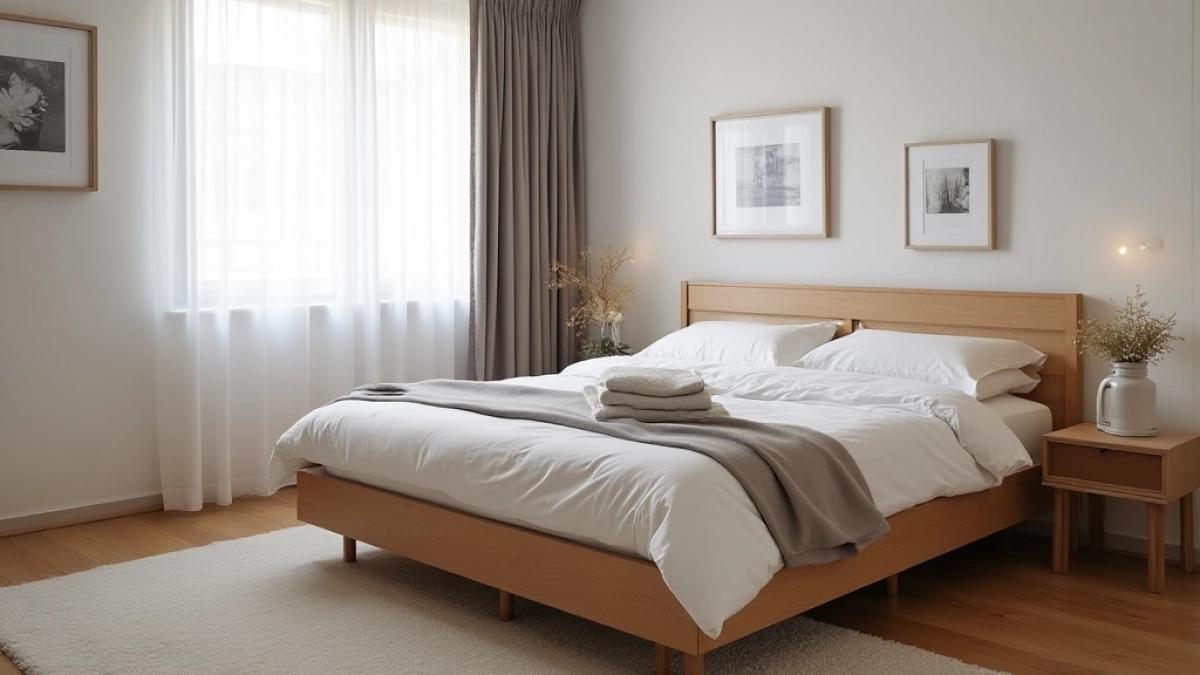 Łóżko sypialniane w kawalerce