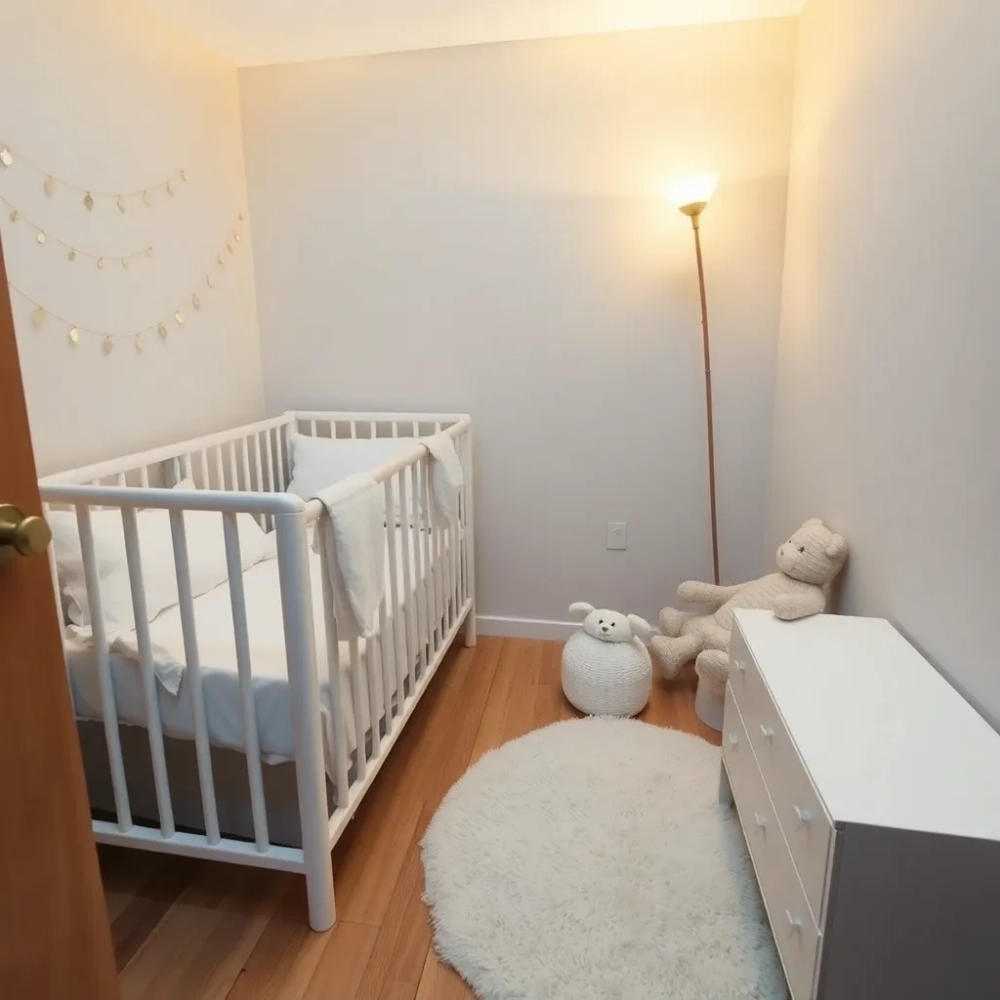 Mały pokój dla niemowlaka w bloku