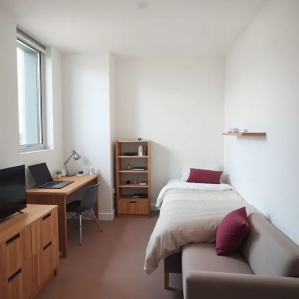 Mały pokój młodzieżowy w bloku