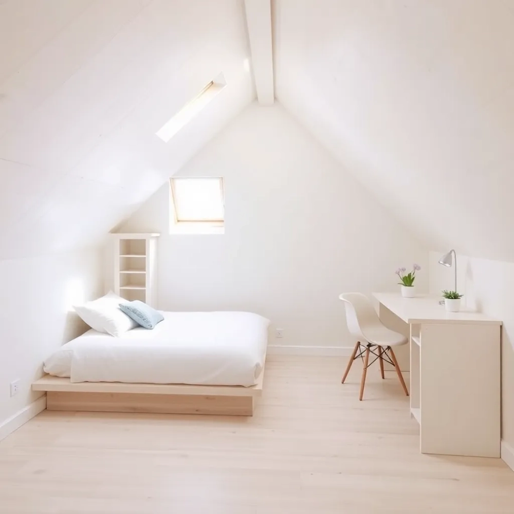 Mały pokój na poddaszu aranżacje