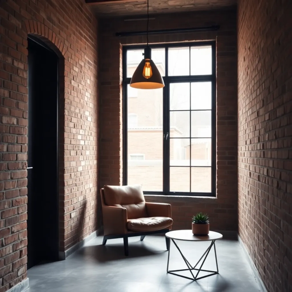 Mały pokój w stylu loft