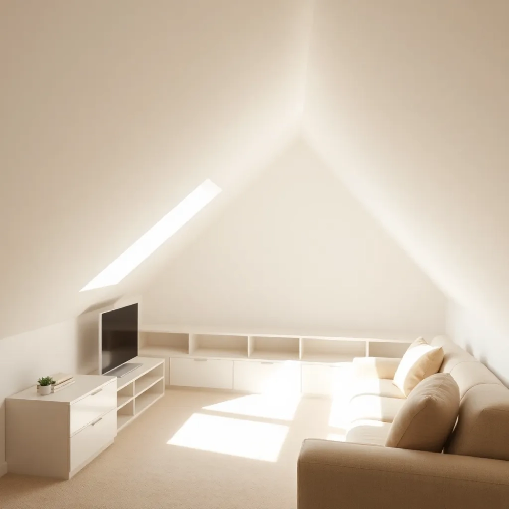 Mały pokój ze skosami