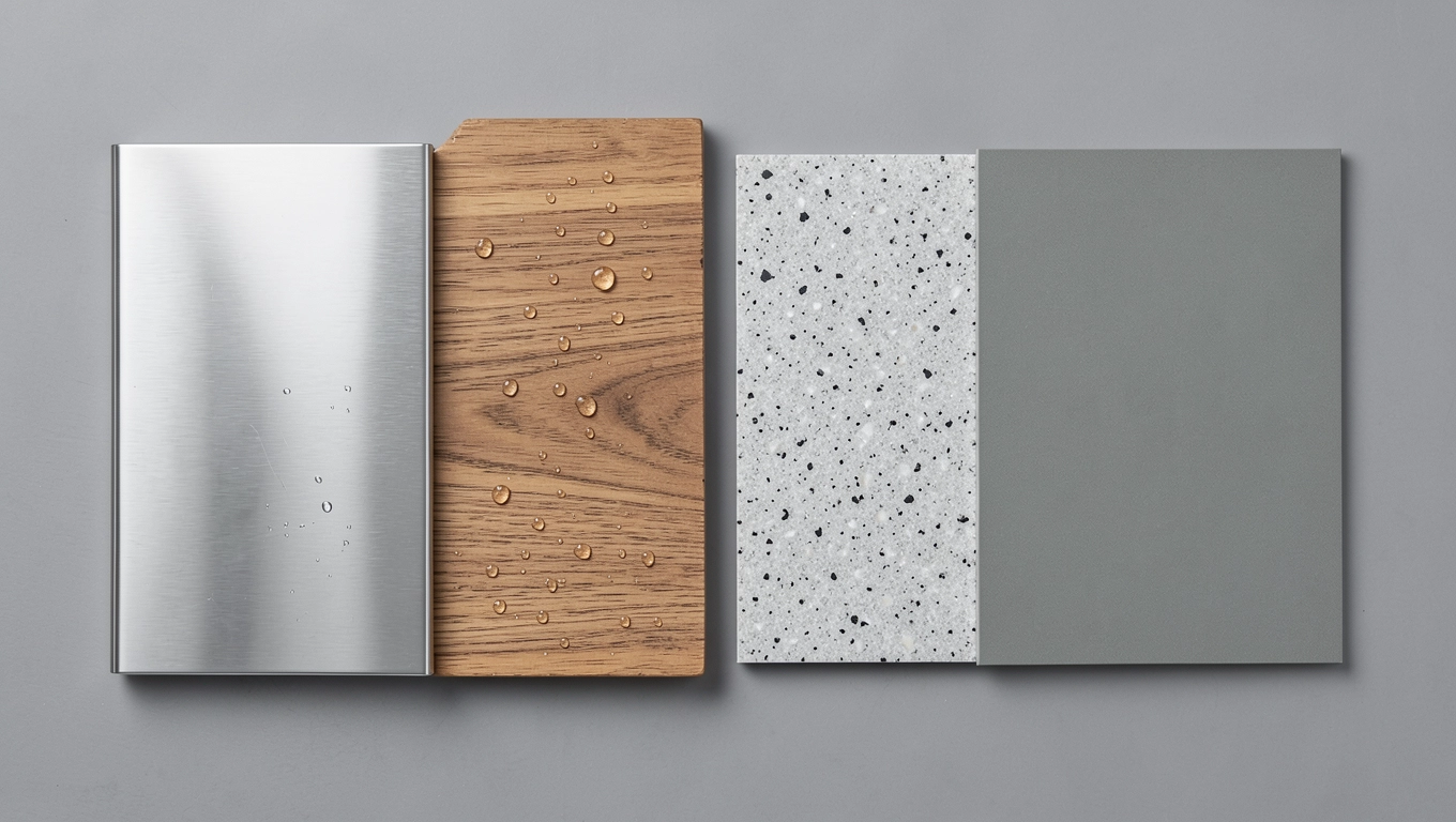 Materiały na blat w meblach do spiżarni