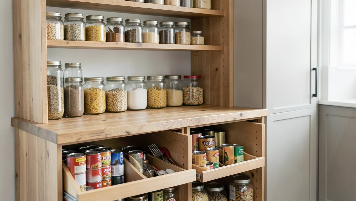 meble do spiżarni z blatem