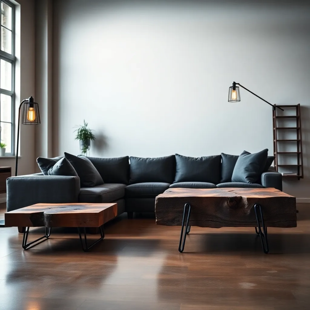 Meble w stylu loft do salonu