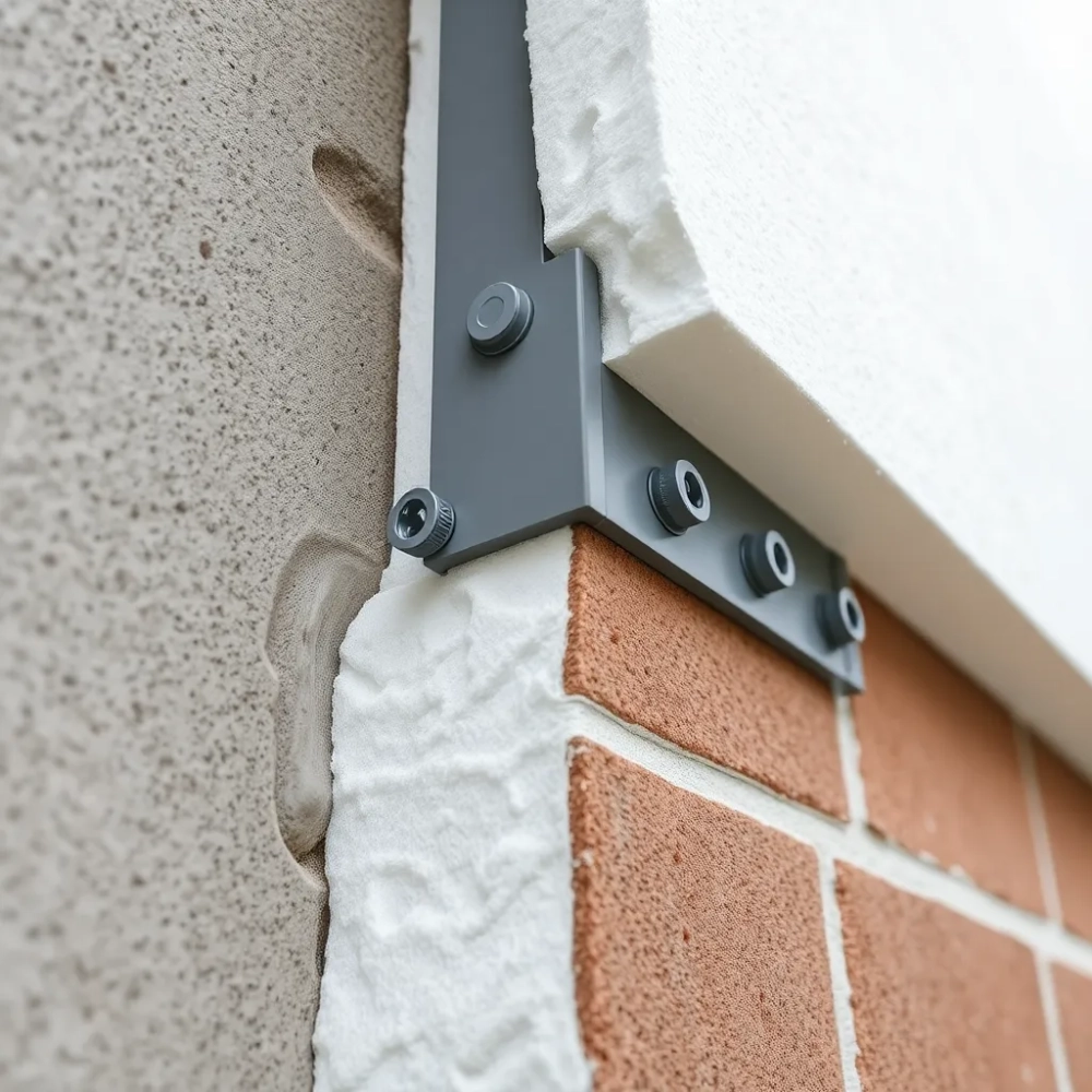 Mocowanie do ściany że styropianem