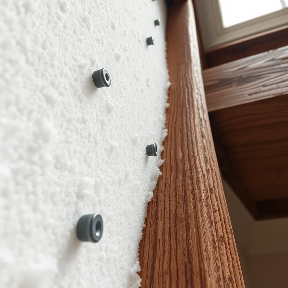 Mocowanie styropianu do murłaty